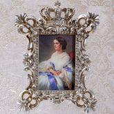 Rama foto CROWN 10x15cm argintie